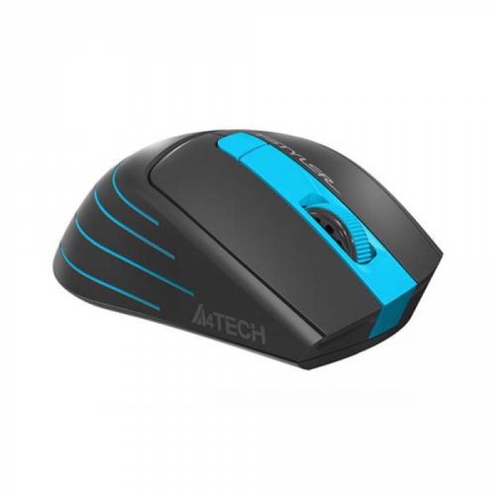 Mouse Optic A4Tech Fstyler FG30, USB Wireless, Black-Blue