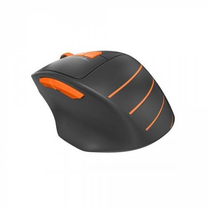 Mouse Optic A4Tech Fstyler FG30, USB Wireless, Black-Orange
