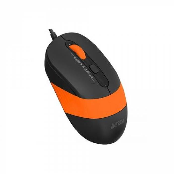 Mouse Optic A4Tech Fstyler FM10, USB, Black-Orange
