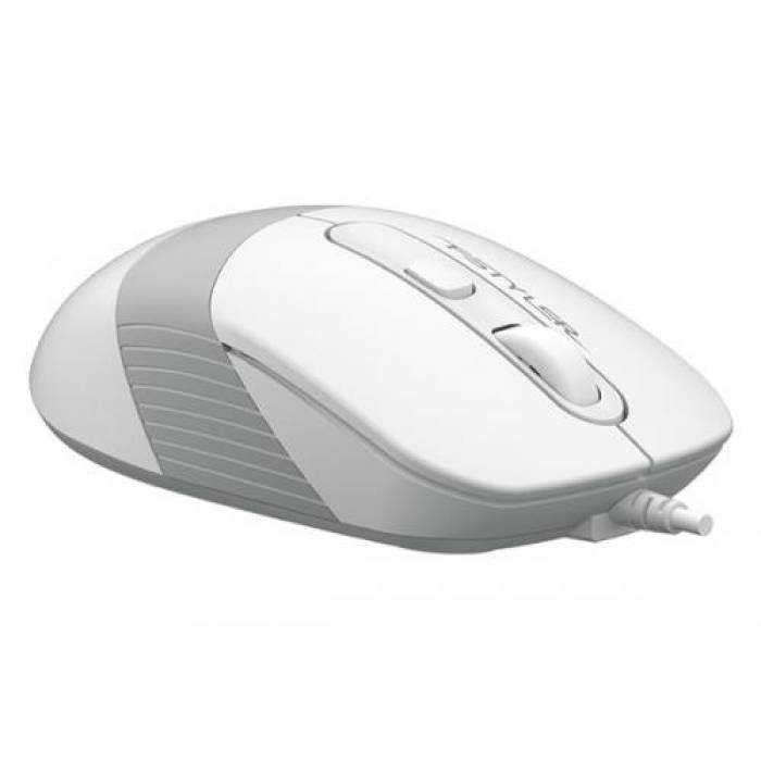 Mouse Optic A4Tech Fstyler FM10, USB, White-Grey