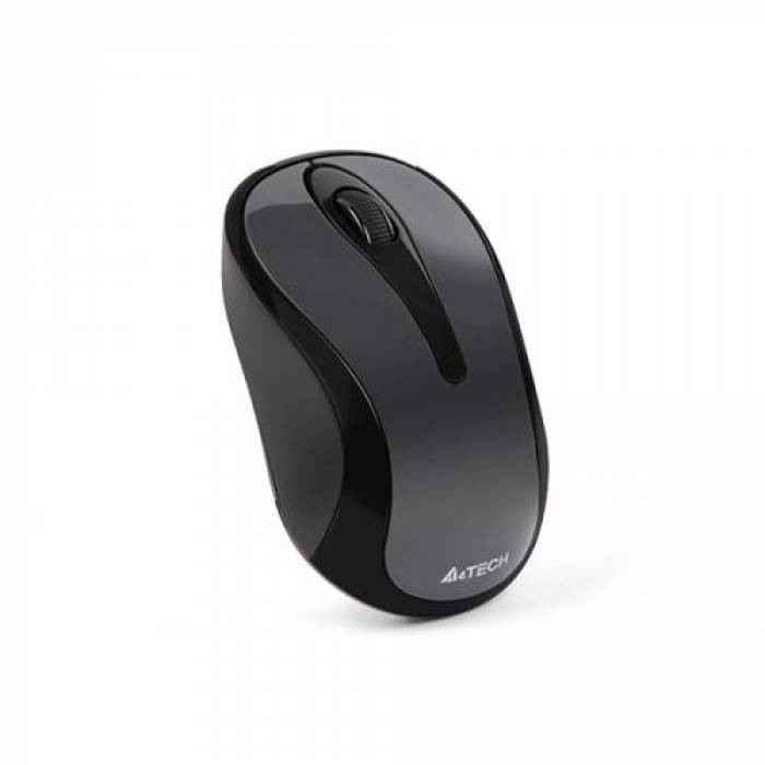 Mouse Optic A4Tech G3-280N, USB Wireless, Glossy Grey