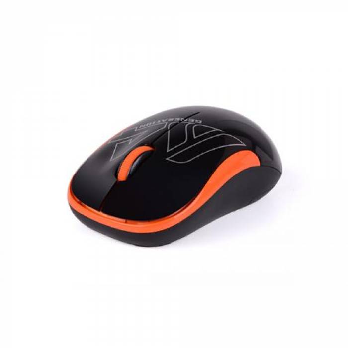 Mouse Optic A4Tech G3-300N-BO, USB Wireless, Black-Orange