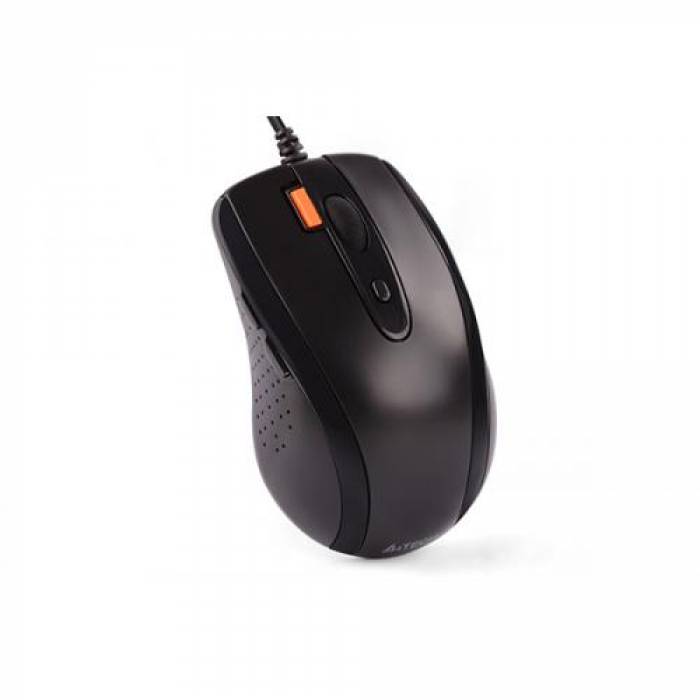 Mouse Optic A4Tech N-70FX, USB, Black