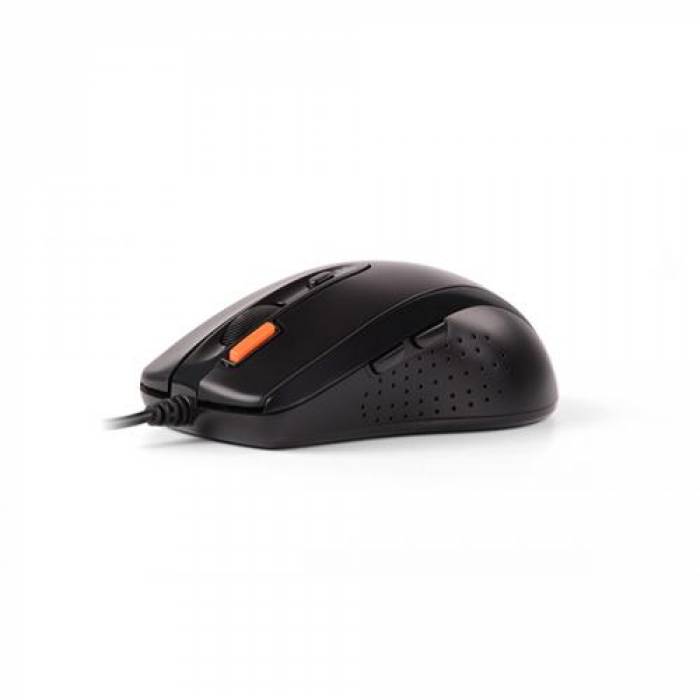 Mouse Optic A4Tech N-70FX, USB, Black