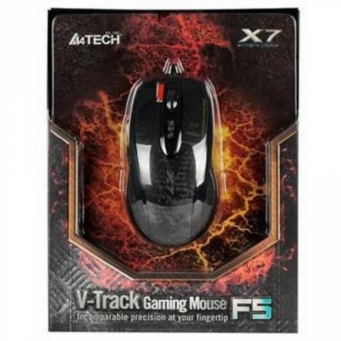 Mouse Optic A4Tech Oscar V-Track F5, USB, Black