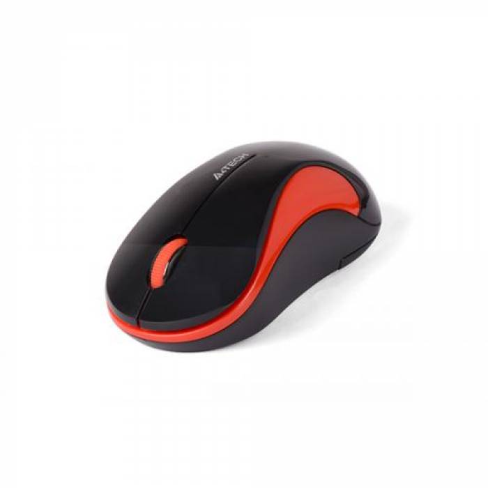 Mouse Optic A4Tech V-Track G3-270N-1, USB Wireless, Black-Red