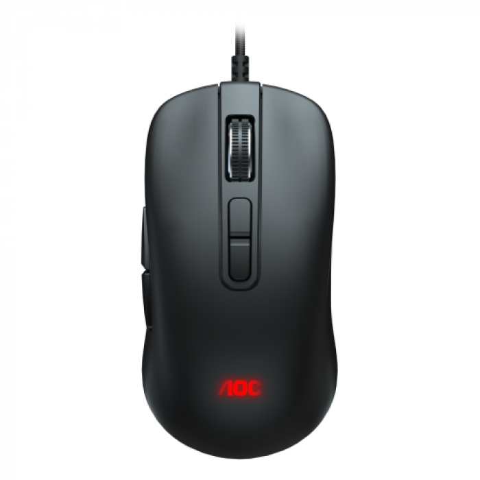 Mouse Optic AOC GM300B, RGB LED, USB, Black