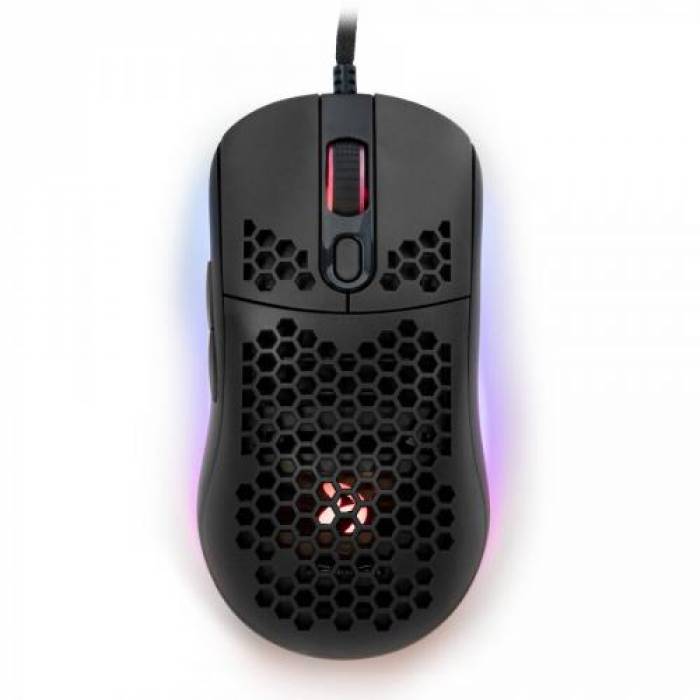 Mouse Optic Arozzi FAVO RGB, USB, Black