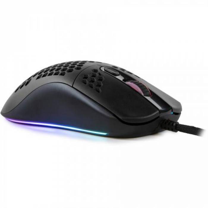 Mouse Optic Arozzi FAVO RGB, USB, Black