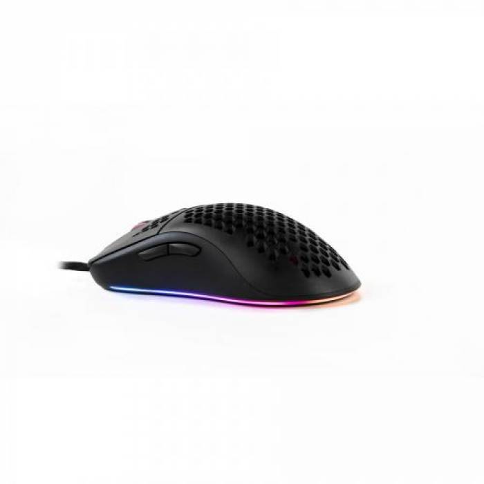 Mouse Optic Arozzi FAVO RGB, USB, Black