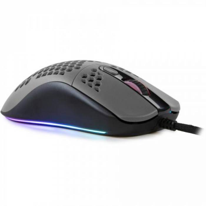 Mouse Optic Arozzi FAVO RGB, USB, Grey