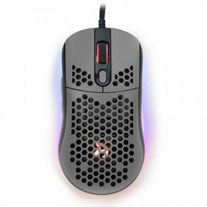 Mouse Optic Arozzi FAVO RGB, USB, Grey