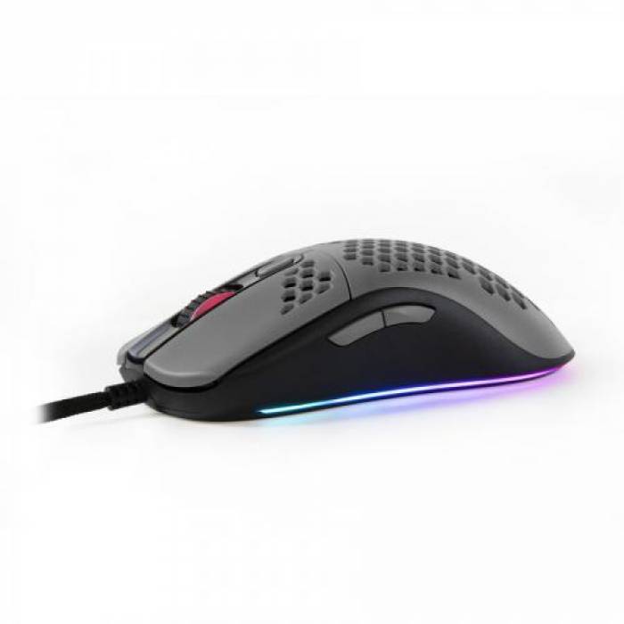 Mouse Optic Arozzi FAVO RGB, USB, Grey