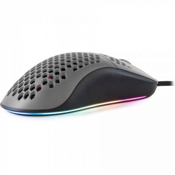 Mouse Optic Arozzi FAVO RGB, USB, Grey