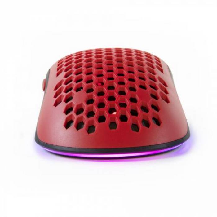 Mouse Optic Arozzi FAVO RGB, USB, Red