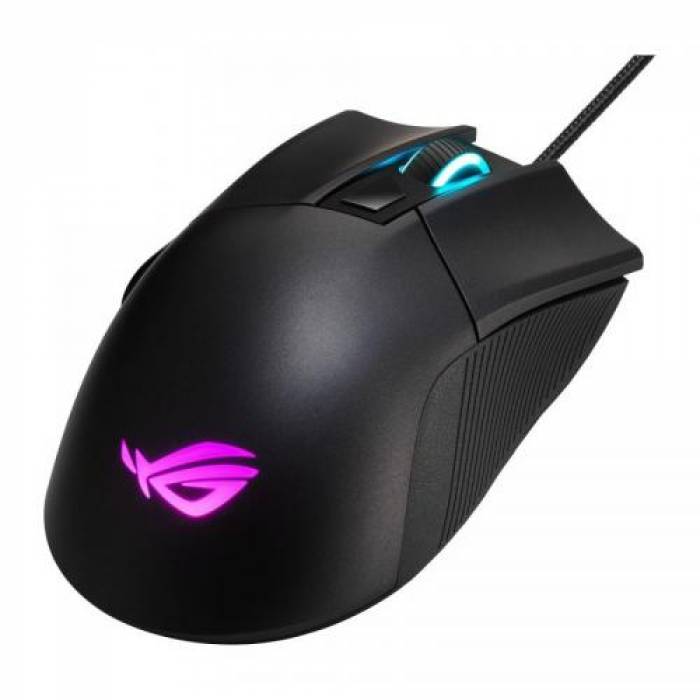 Mouse Optic ASUS ROG Gladius II Core, RGB LED, USB, Black