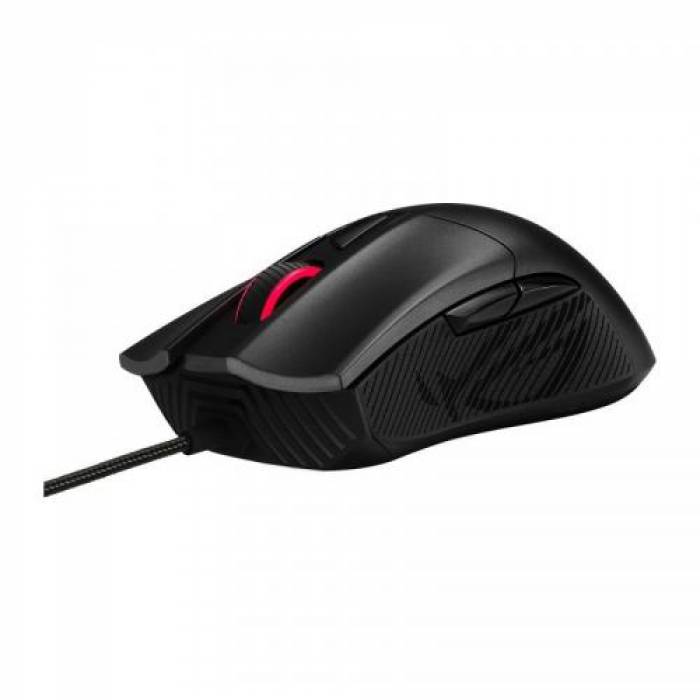 Mouse Optic ASUS ROG Gladius II Core, RGB LED, USB, Black