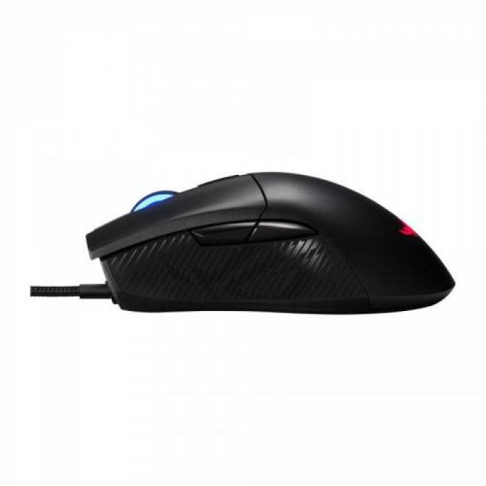 Mouse Optic ASUS ROG Gladius II Core, RGB LED, USB, Black