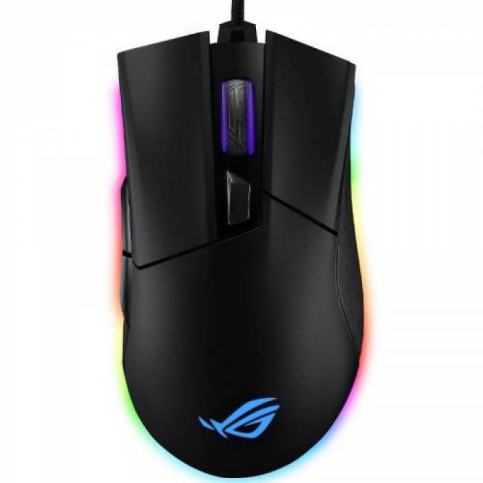 Mouse Optic ASUS ROG Gladius II Origin RGB, USB, Black