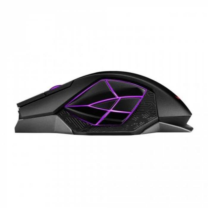 Mouse Optic ASUS ROG Spatha X, RGB LED, USB Wireless, Black
