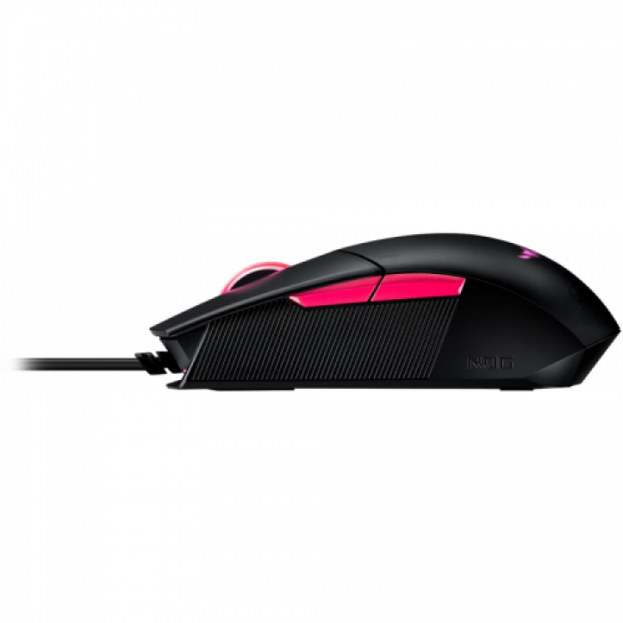 Mouse optic ASUS ROG Strix Impact II Electro Punk, RGB LED, USB, Black-Pink