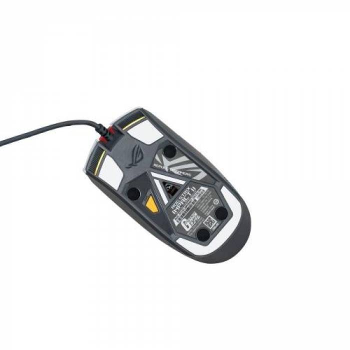 Mouse Optic ASUS ROG Strix Impact II GUNDAM EDITION, RGB LED, USB, Black