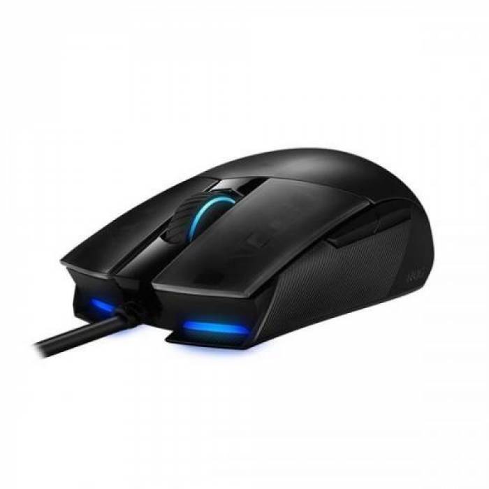 Mouse Optic ASUS ROG Strix Impact II, RGB LED, USB, Black