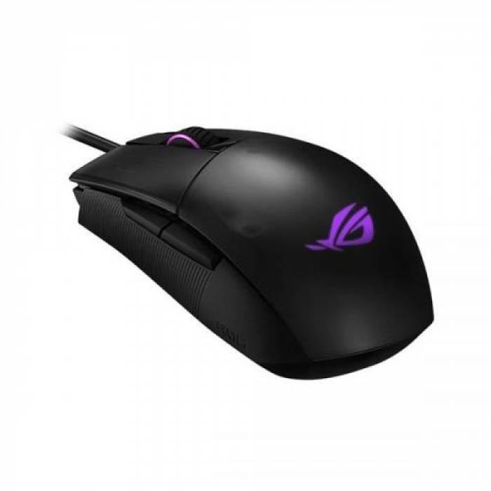 Mouse Optic ASUS ROG Strix Impact II, RGB LED, USB, Black