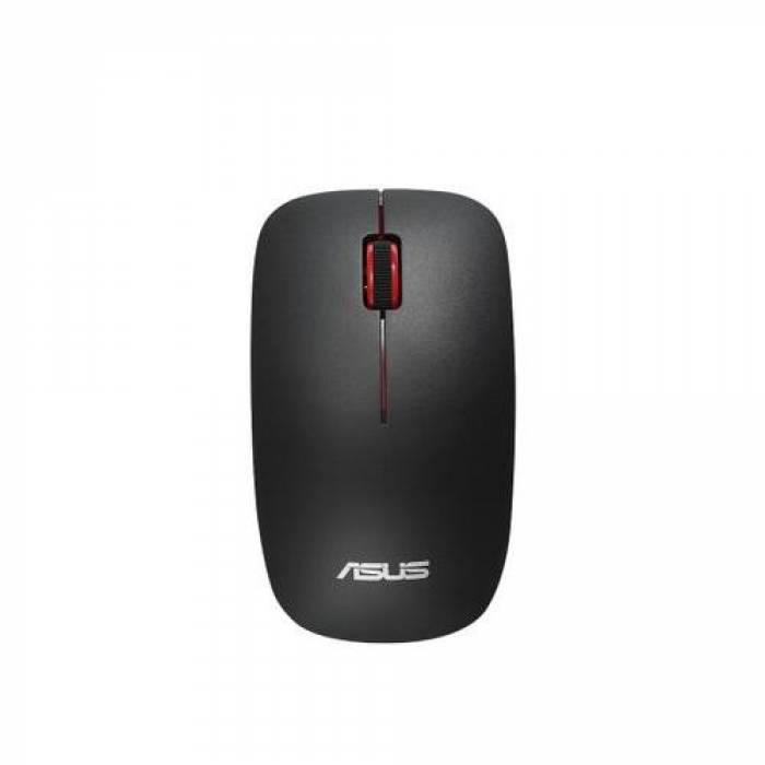 Mouse Optic Asus WT300, USB Wireless, Matte Black-Red