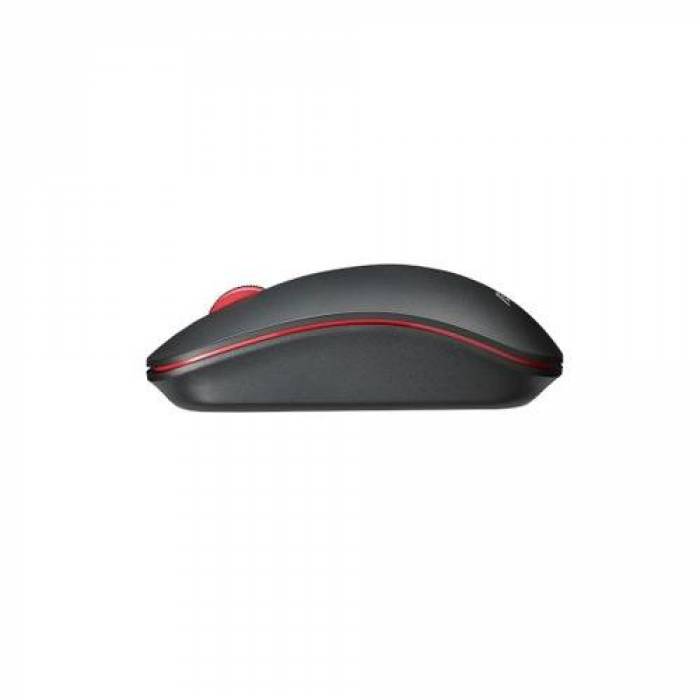 Mouse Optic Asus WT300, USB Wireless, Matte Black-Red