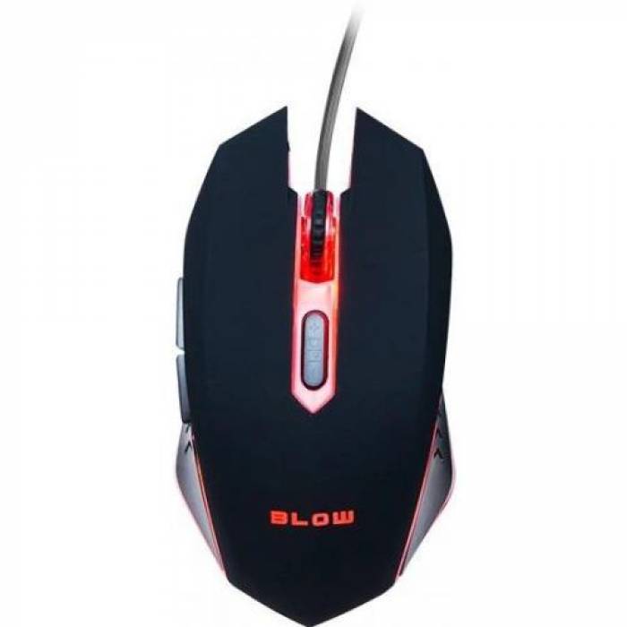 Mouse Optic Blow Adrenaline Hurricane 2, USB, Black