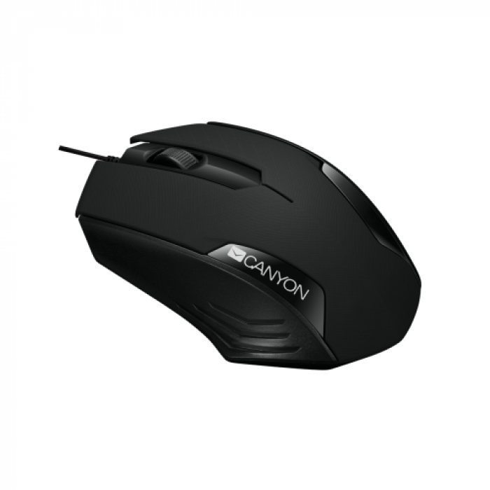 Mouse Optic Canyon CNE-CMS02B, USB, Black