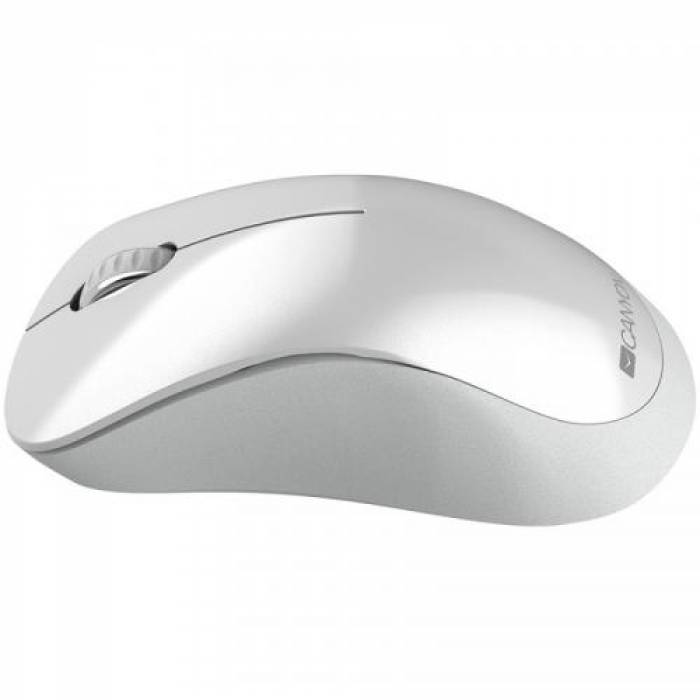 Mouse Optic Canyon CNE-CMSW11PW, USB Wireless, Pearl White