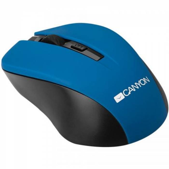 Mouse Optic Canyon CNE-CMSW1BL, USB Wireless, Blue-Black