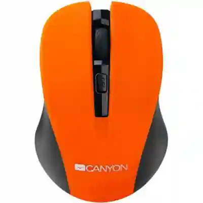 Mouse Optic Canyon CNE-CMSW1O, USB Wireless, Orange-Negru