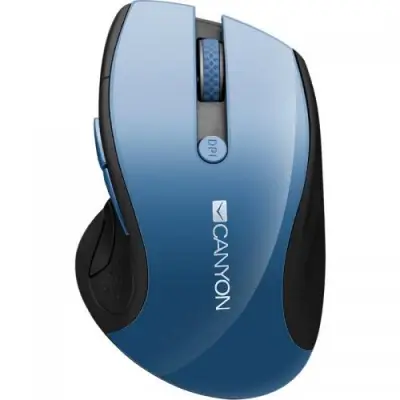 Mouse Optic Canyon CNS-CMSW01BL, Blue LED, USB Wireless, Black-Blue
