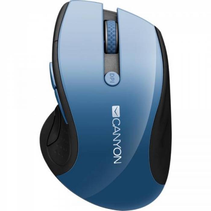 Mouse Optic Canyon CNS-CMSW01BL, Blue LED, USB Wireless, Black-Blue