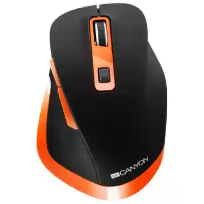 Mouse Optic Canyon CNS-CMSW14BO, USB Wireless, Black-Orange