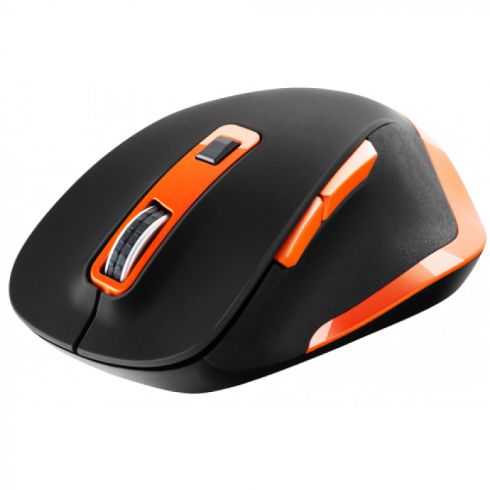 Mouse Optic Canyon CNS-CMSW14BO, USB Wireless, Black-Orange