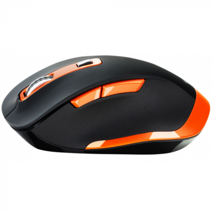 Mouse Optic Canyon CNS-CMSW14BO, USB Wireless, Black-Orange