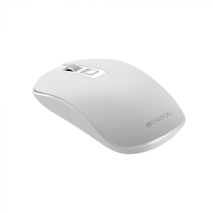 Mouse Optic Canyon CNS-CMSW18PW, USB Wireless, White