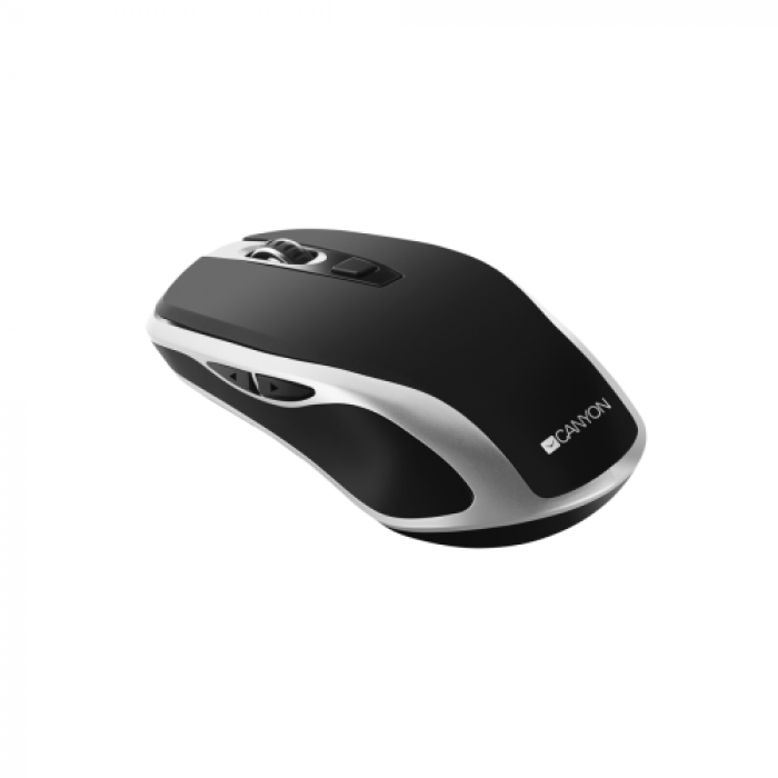Mouse Optic Canyon CNS-CMSW19B, USB Wireless, Black-Silver