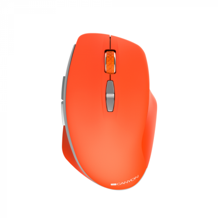 Mouse Optic Canyon CNS-CMSW21R, USB Wireless, Orange