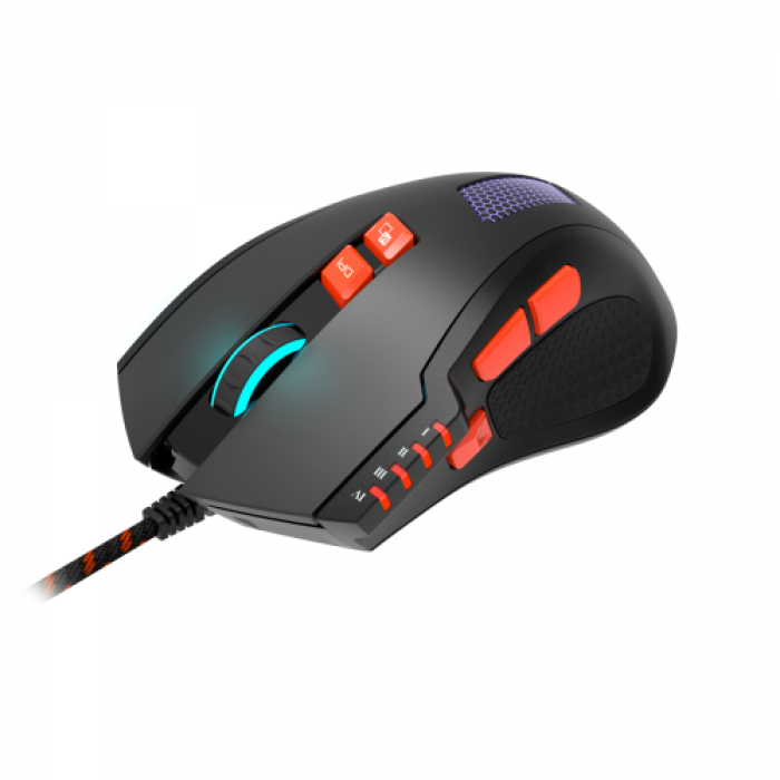 Mouse Optic Canyon Corax GM-5N, USB, Black-Orange