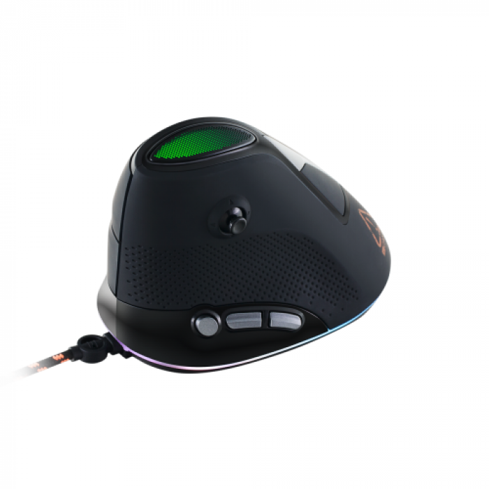 Mouse Optic Canyon Emisat Vertical, RGB LED, USB, Black-Green