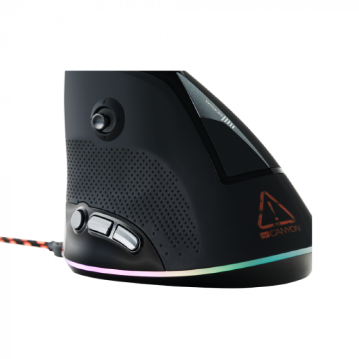 Mouse Optic Canyon Emisat Vertical, RGB LED, USB, Black-Green