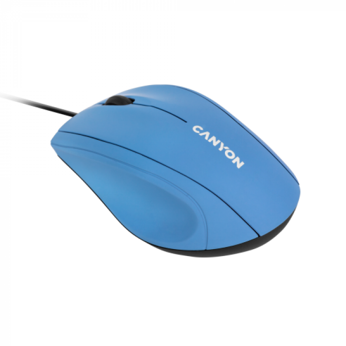 Mouse Optic Canyon M-05, USB, Light Blue