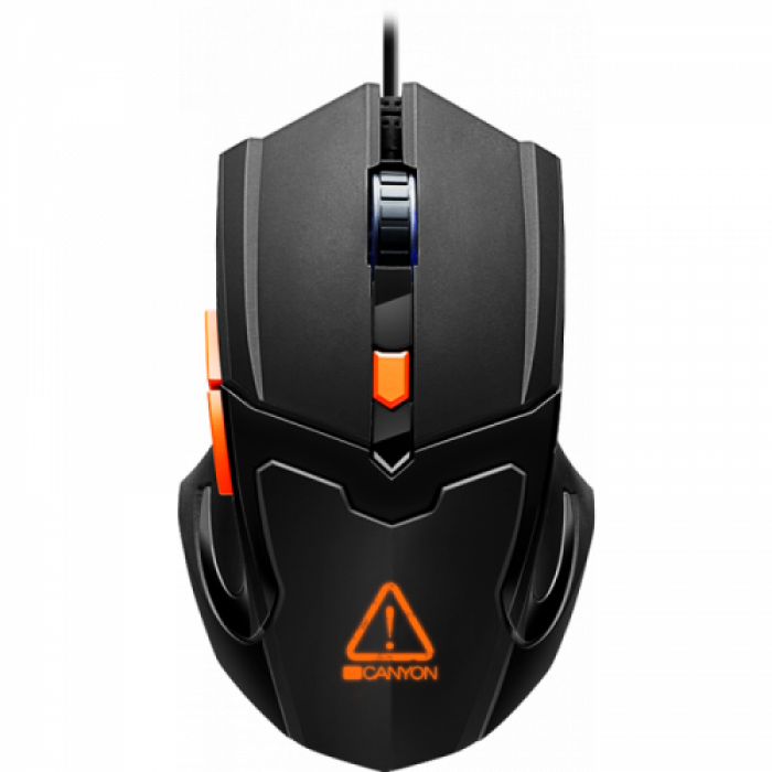 Mouse Optic Canyon Vigil, USB, Black-Orange