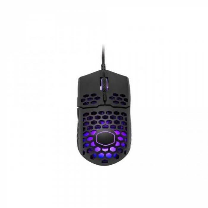 Mouse Optic Cooler Master MM711, RGB LED, USB, Matte Black