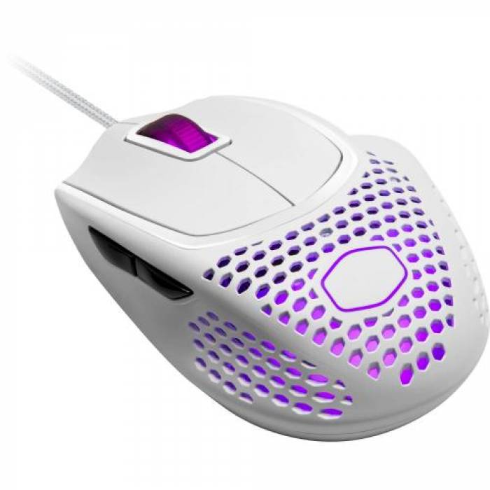 Mouse Optic Cooler Master MM720, RGB LED, USB, White